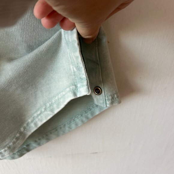 Jane and Delancey Top Womens Small Blue Short Sleeve Sweatshirt V-neck - Picture 4 of 8